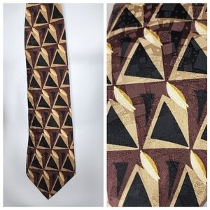 100% silk tie--Ziggurat